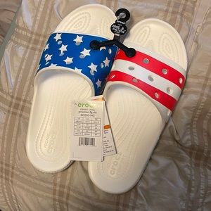 Classic Crocs American Flag Slide